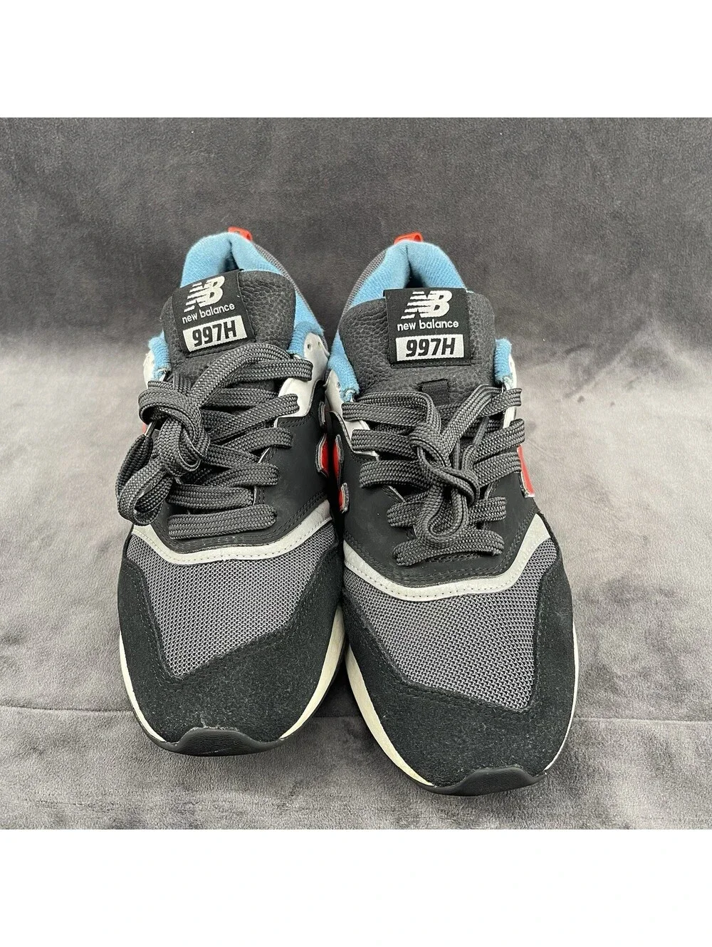 New Balance 997H Men’s US 9 Gray Black Red Sneakers CM997HAI Casual Shoes
